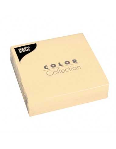 Guardanapos de papel cor creme 33 x 33 cm Color Collection