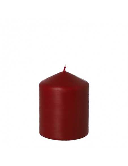 Velas taco color rojo cereza decorativa Ø 80 mm x 100 mm