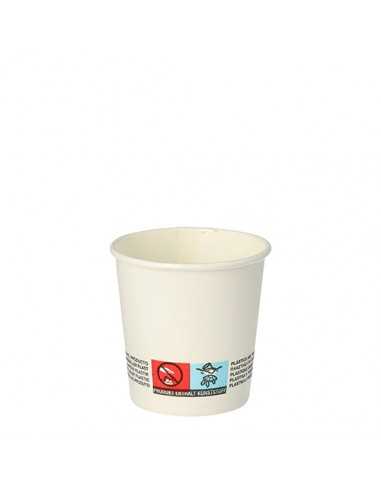 Vasos de cartón blanco revestimiento PLA Pure 100ml