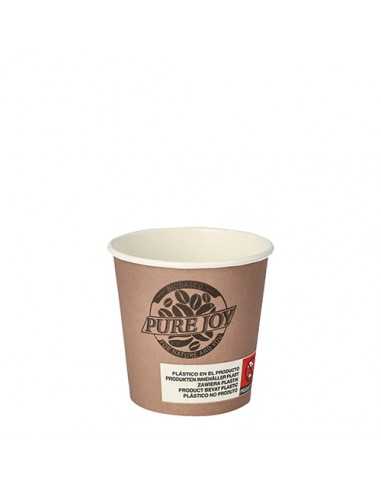 Vasos café para llevar cartón color marrón Pure Joy 400ml