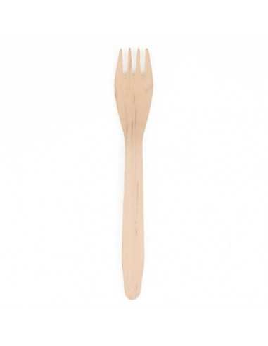 Tenedores de madera económicos  de 16,5 cm