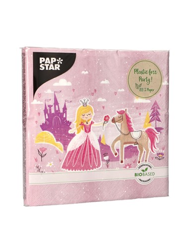Servilletas papel para fiestas infantiles princesas 33 x 33 cm