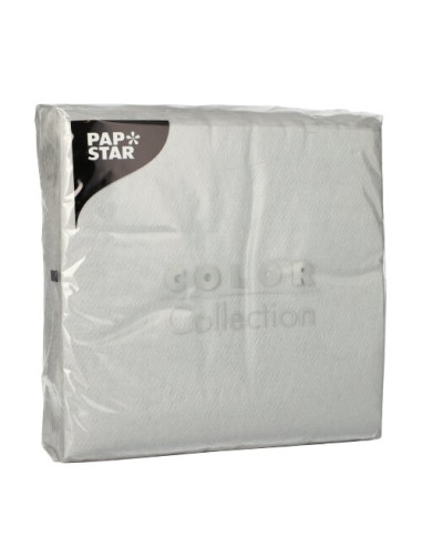 Servilletas de papel económicas color gris claro 33 x 33cm