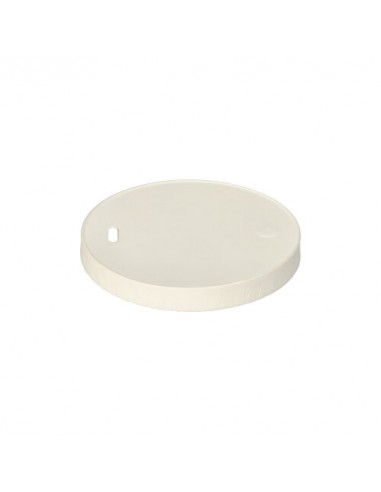 Tapas para vasos cartón con PLA color blanco con agujero Ø 9 cm Pure
