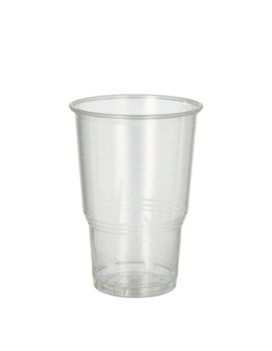 Vasos transparentes de bioplástico compostables PLA Pure 250 ml
