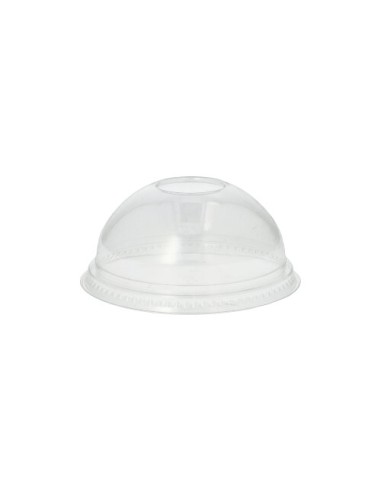 Tapas cúpula vaso hurricane plástico transparente sin agujero Ø 9,5 cm