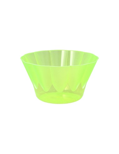 Tarrinas plástico para postre o helado color verde 300ml