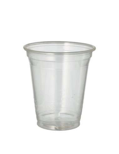 Vasos compostables bioplástico PLA transparente 300ml
