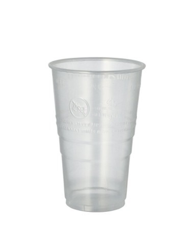 Vasos para cerveza plástico PP transparente desechables 300ml