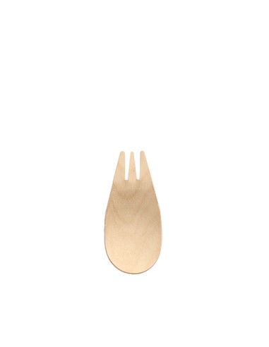 Tenedores para aperitivo madera bambú natural 8,5 cm Fingerfood Pure