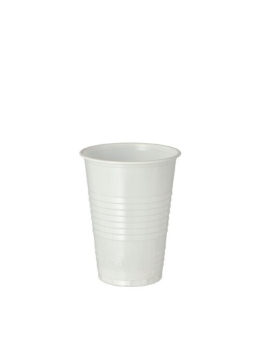 Vasos de plástico PS blanco desechables vending 180ml
