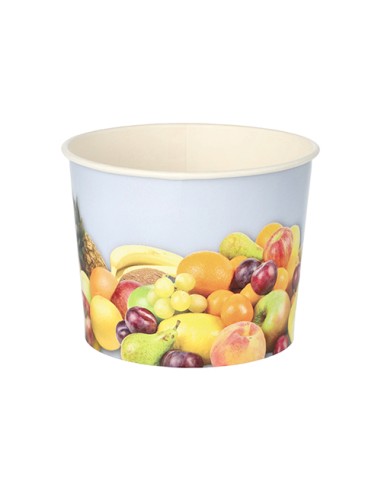 Taças gelado em cartão decorado frutas 250 ml