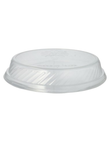 Tampas plástico transparente para pratos take away reutilizáveis Ø 22 cm