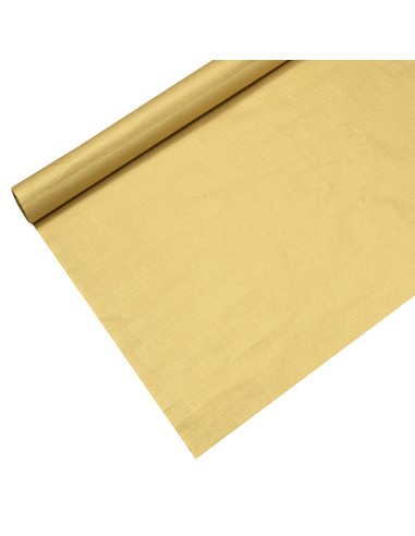 Toalha de mesa de papel dourado, em rolo 6 m x 1,12 m
