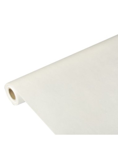 Mantel papel tejido sin tejer color blanco rollo 10 x 1,18 m  Soft Selection