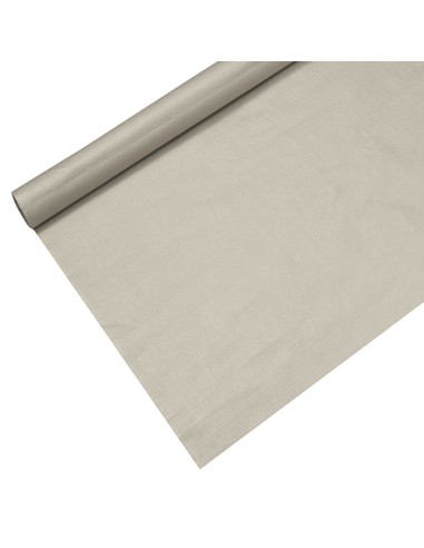 Toalha de mesa de papel cor prata em rolo 6 m x 1,12 m