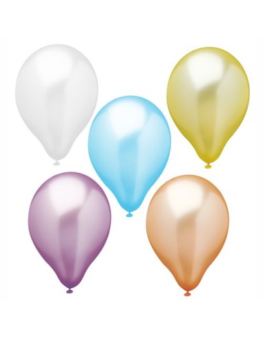 Balões para festas em várias cores peroladas de Ø 25cm