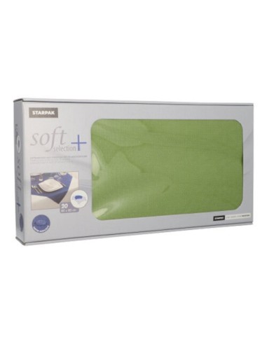Manteles de papel tejido sin tejer individuales 80 x 80 cm tonos verde