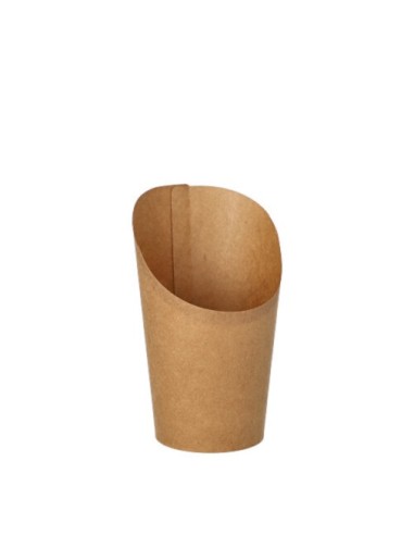 Vasitos wrap cartón kraft sin plástico compostables 230ml Pure 100% Fair