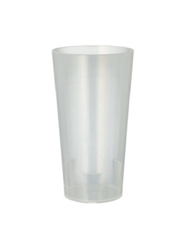 Vasos plástico transparente reutilizables irrompibles traslúcidos 400ml