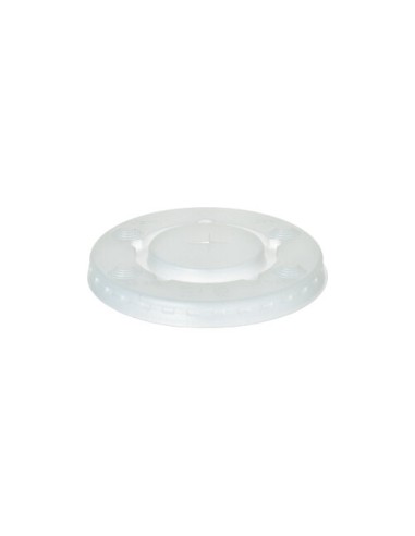 Tampas para copo plástico transparente com corte Ø9 cm