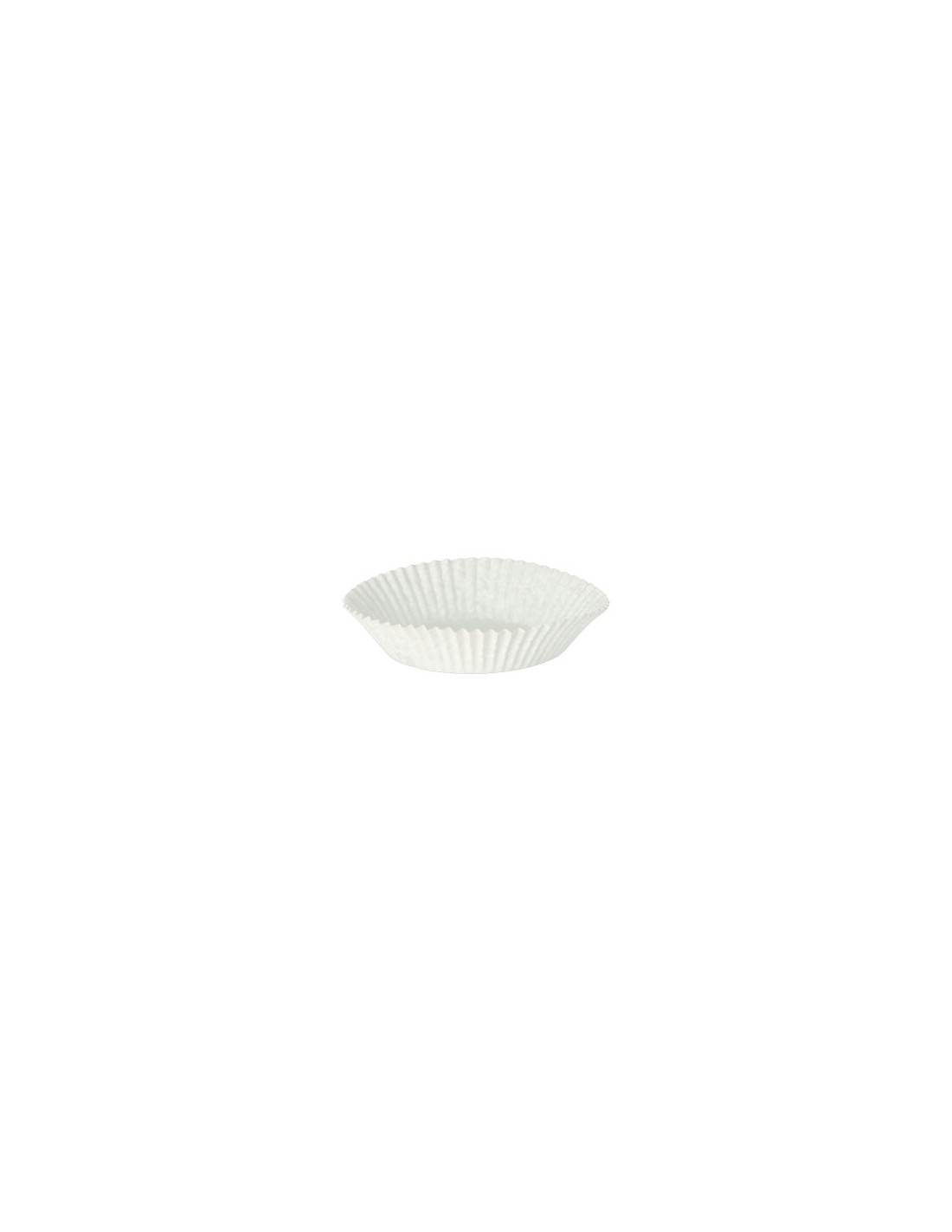 Moldes para magdalenas papel blanco Ø 6,5 x 2cm