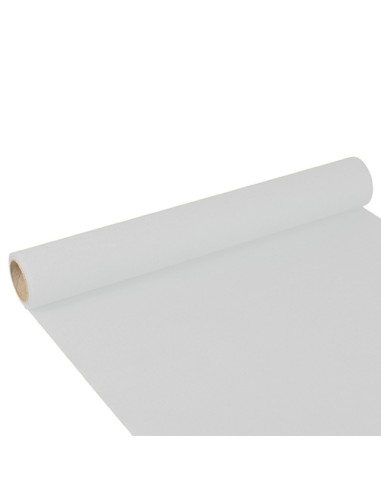 Camino de mesa papel efecto tela blanco 3 m x 40 cm Royal Collection
