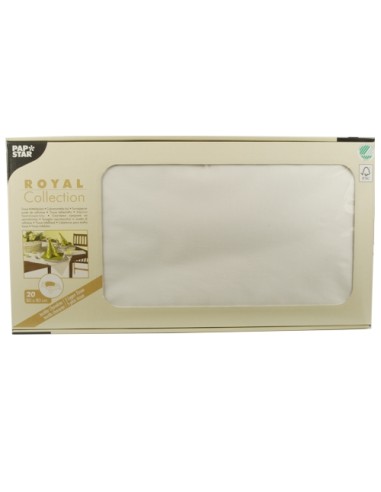 Manteles individuales de papel color blanco Royal Collection 80 x 80 cm