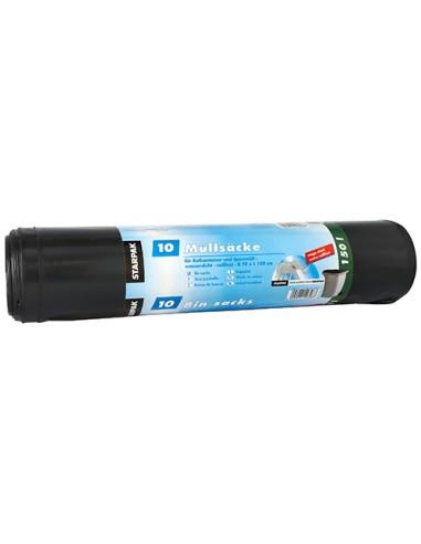 Sacos de basura plástico LDPE extra resistente negro 150l