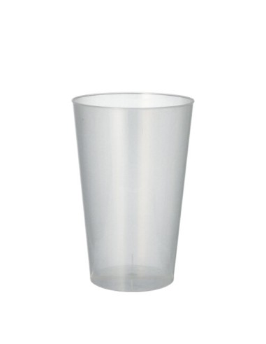 Vasos de plástico duro PP traslúcido irrompible 400ml Ø 8,6 cm