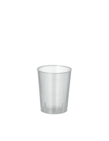 Vasos de chupito plástico duro PP traslúcido irrompible 40ml Ø 4,3 cm