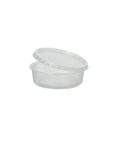 Tarrinas de plástico redondas con tapa transparente 125 ml