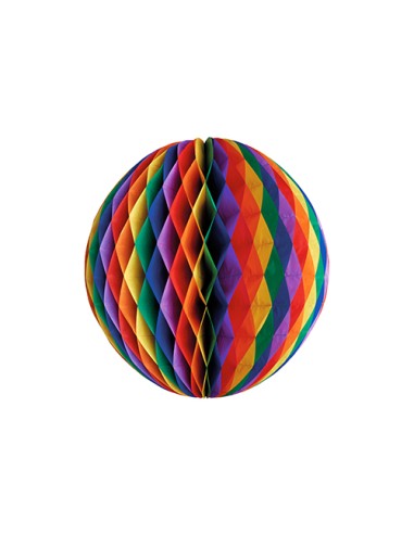 Bola decorativa verbenas papel colores Ø 30 cm Rainbow