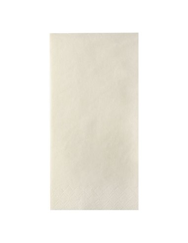 Servilletas de papel para hostelería color crema 40 x 40 cm pliegue 1/8