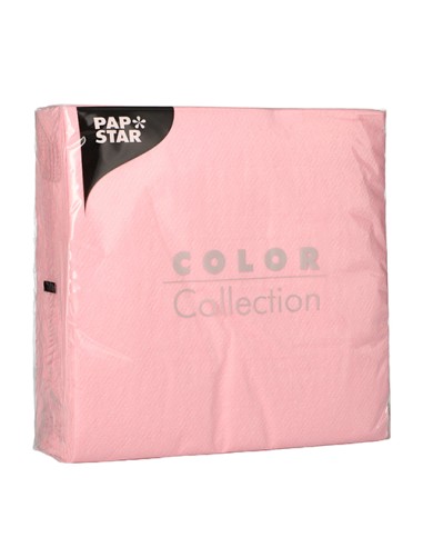 Servilletas de papel económicas color rosa 33 x 33 cm 1 capa