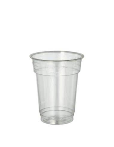 Vasos de plástico PET transparente bebidas To Go Hurricane 200ml Ø 7,8 cm