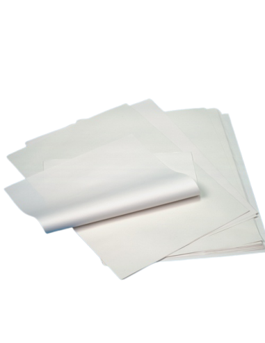 Hojas papel para envolver celulosa color  50 x 37,5 cm blanco