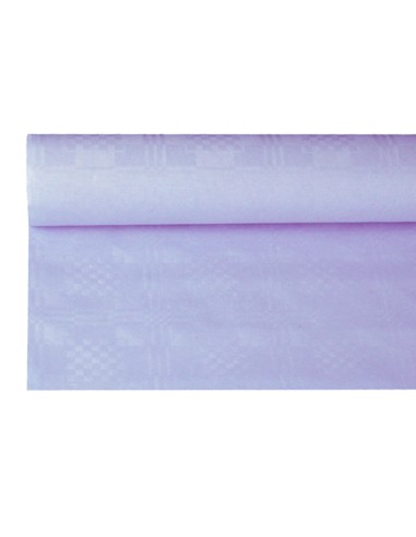 Rollo mantel papel gofrado damasco color lila  8 x 1,2 m