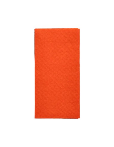 Guardanapos de papel tecido cor laranja 32 x 32 cm 1/8
