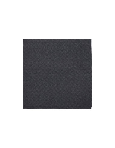Guardanapos de papel tecido cor preto 24 x 24 cm 1/4 Daily Collection