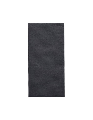 Guardanapos de papel tecido cor preto 32 x 32 cm 1/8 Daily Collection