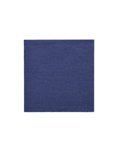 Guardanapos de papel tecido cor azul escuro 24 x 24 cm 1/4 Daily Collection