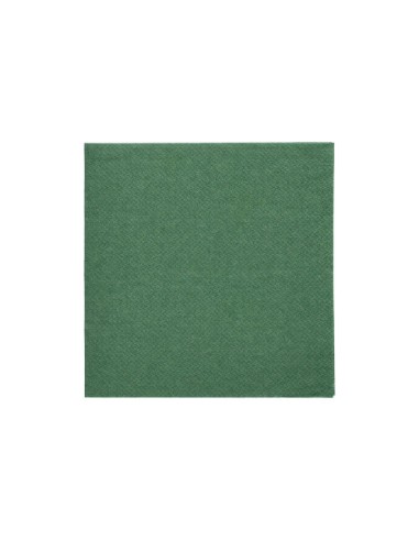 Guardanapos de papel tecido cor verde escuro 24 x 24 cm 1/4 Daily Collection