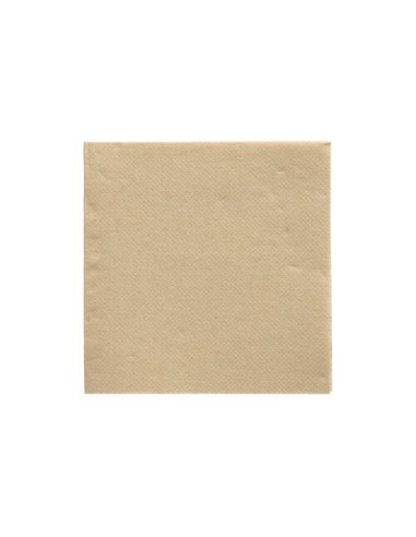 Guardanapos de papel tecido cor areia 24 x 24 cm 1/4 Daily Collect