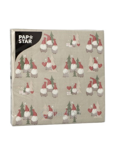 Servilletas de papel decoradas navidad Papa Noel  33 X 33 cm