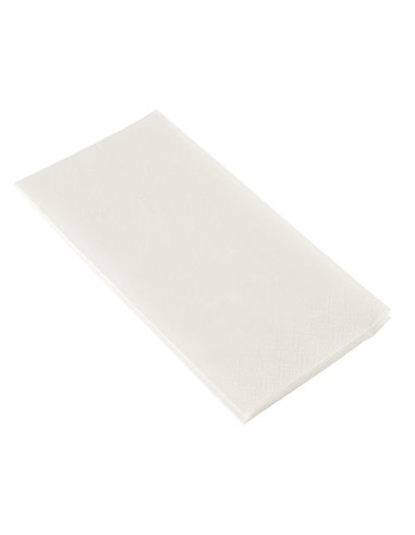 Servilletas papel blanco económicas Buffet 33 x 33 cm 2 capas pliegue 1/8