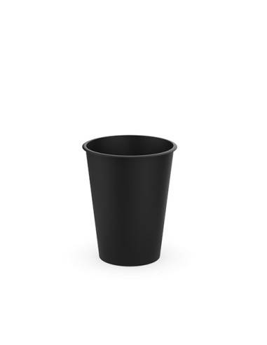Vasos reutilizables e irrompibles de plástico negro 180 ml Ø 7 cm