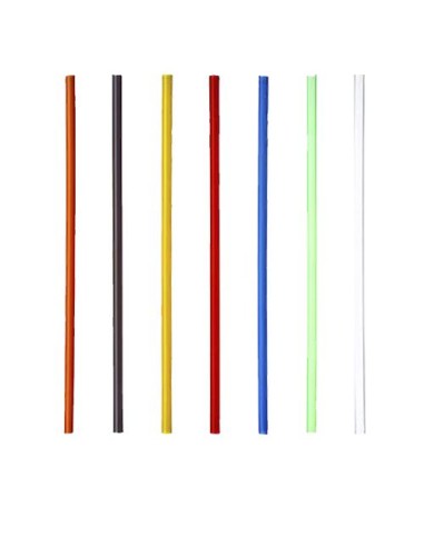 Palhinhas de plástico reutilizáveis cores sortidas Ø 7 mm x 22 cm