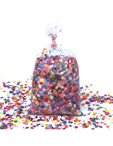 Bolsa de confetis papel  de colores surtidos 1.000 gr.