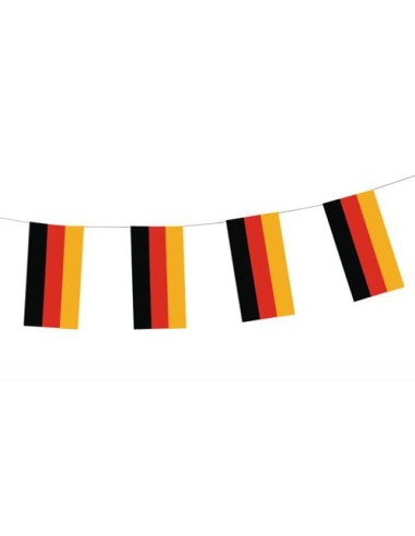Banderines de papel bandera Alemana 4m